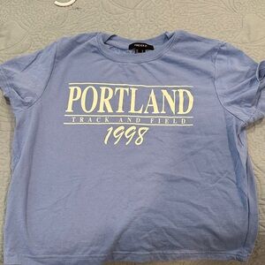 Forever 21 Kids Light Blue Portland Tee